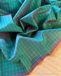 BL-Z06334 Green checks Blouse