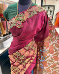 DP-Z06048 Maroon Kanchi Cutwork