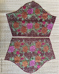SL-Z06984 Maroon CutWork Sleeves