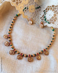 AJ-Z07596 Gold Choker set