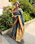 EE-Z07373 Kalamkari Raw Silk