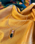 AJ-Z06869 Green Statement Necklace
