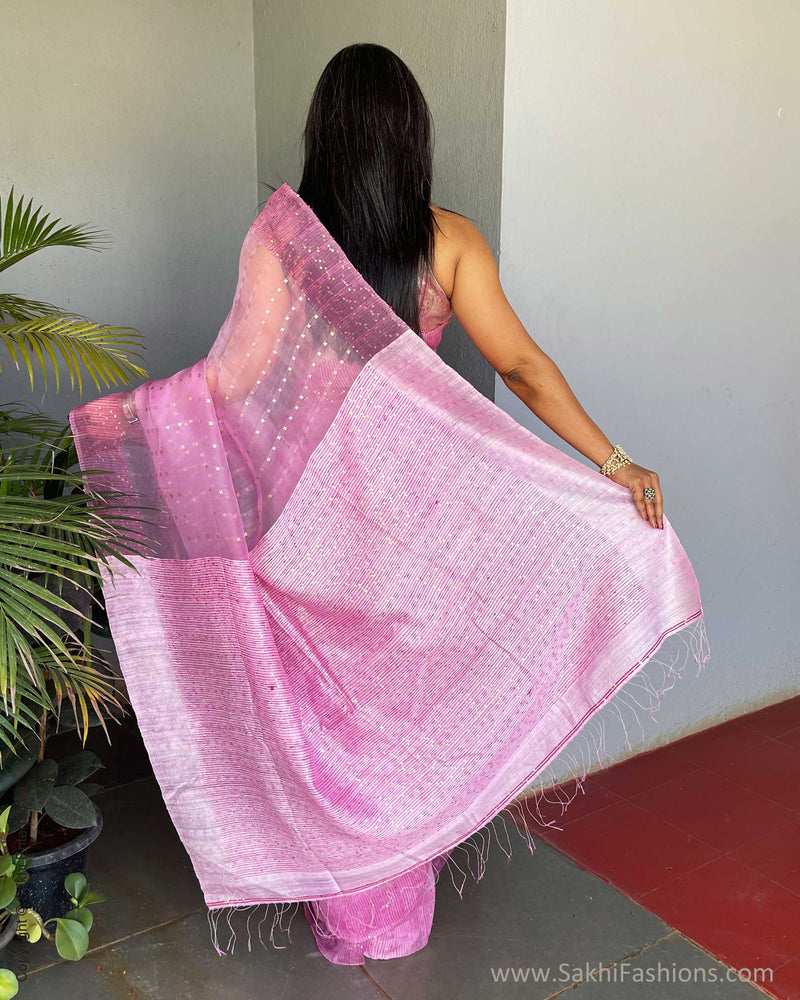 EE-V18871 Pink Matka Sari