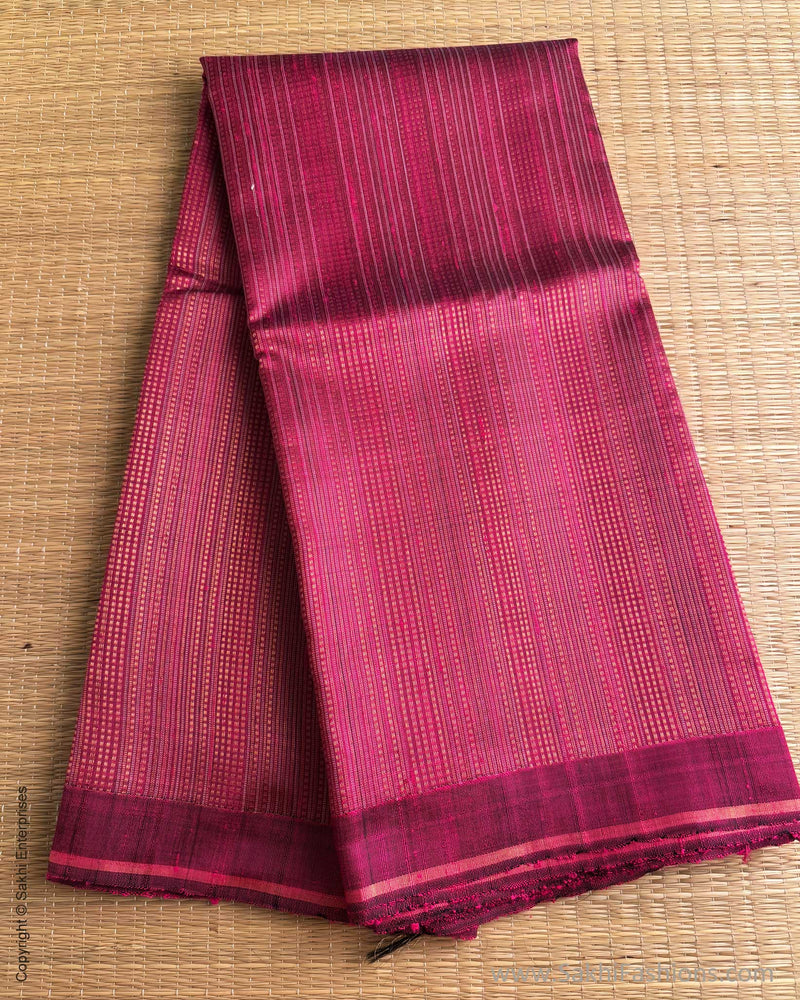 DP-Y04656 Purple rawsilk sari