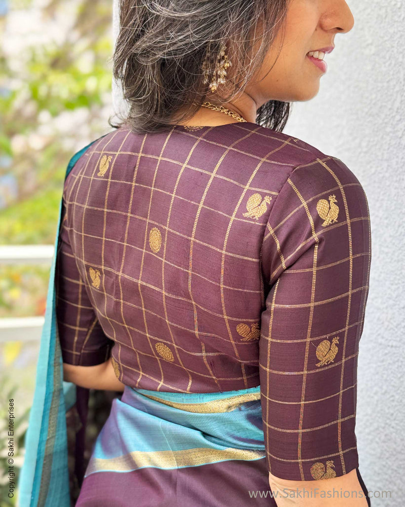EE-Y00680 Brown Kanchi Saree