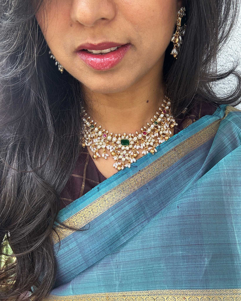 EE-Y00680 Brown Kanchi Saree