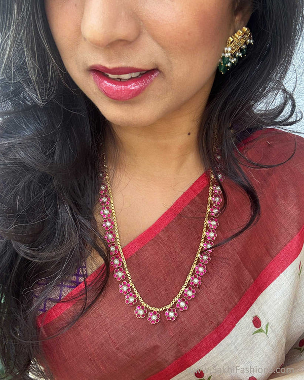 EE-X16567 Red Tussar Sari