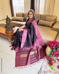EE-Y00677 Brown Pink Kanchi Sari