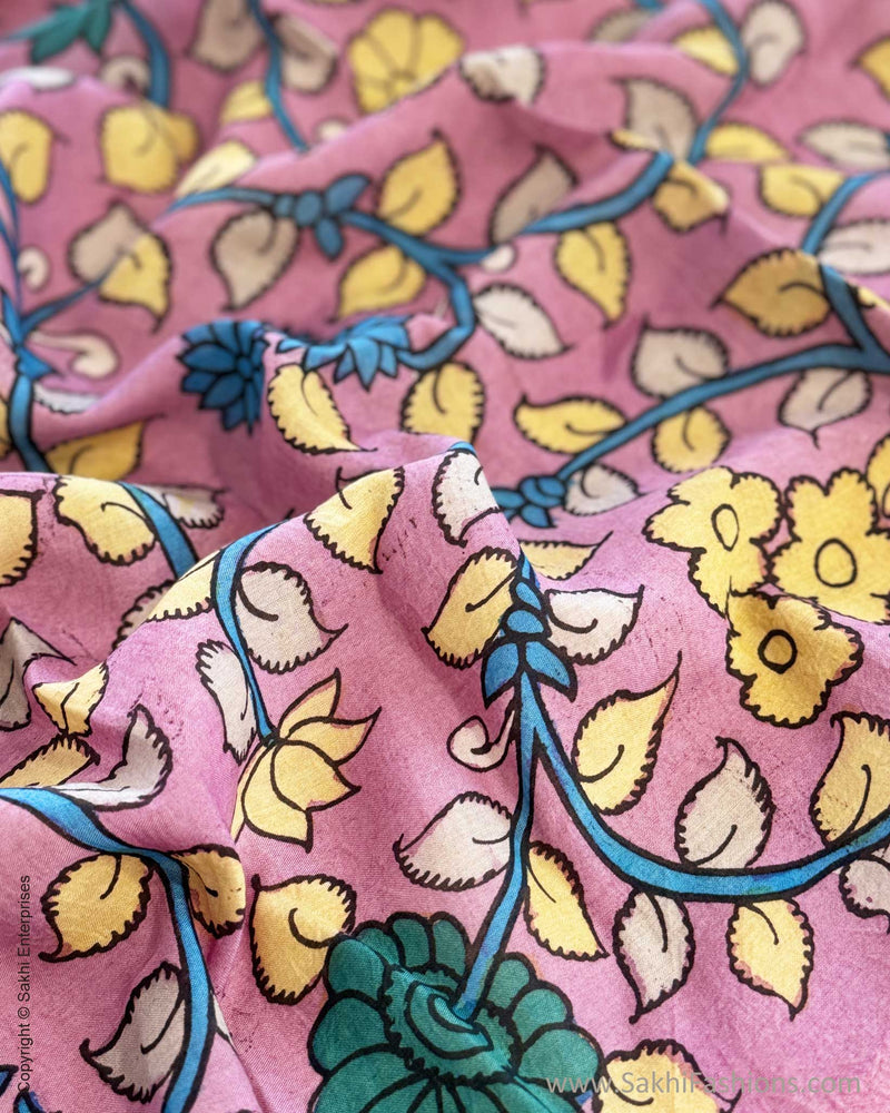 BL-X03906 Pink Silk Kalamkari