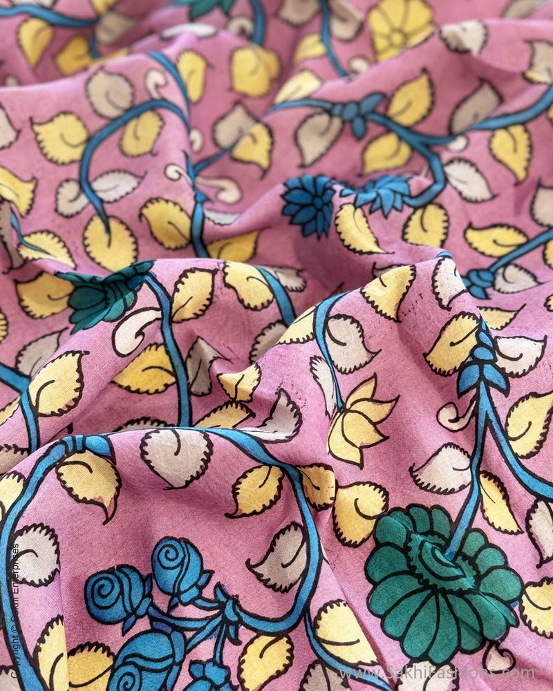 BL-X03906 Pink Silk Kalamkari
