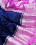 DP-X01695 Blue Banarsi saree