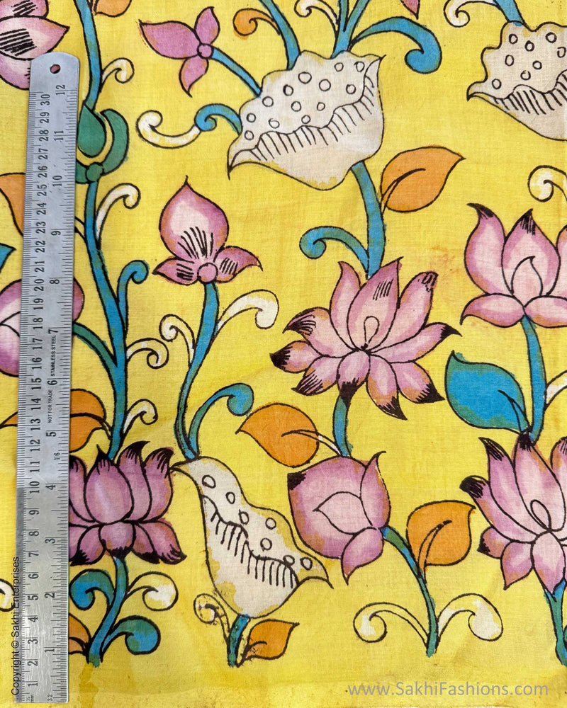 BL-X03904 Yellow Silk Kalamkari
