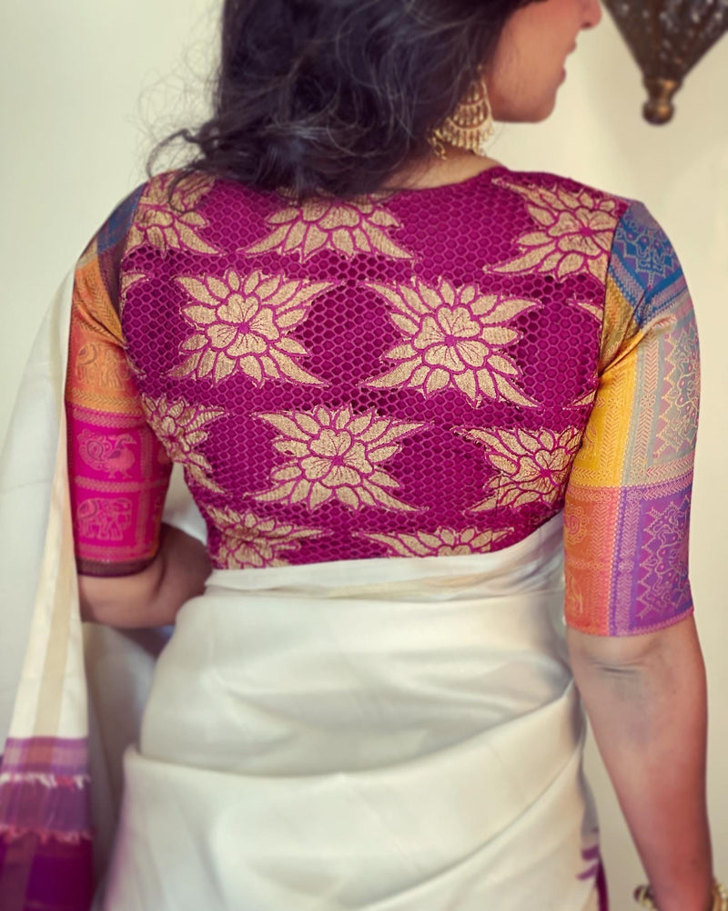 BL-W06107 Kanchi CutWork Blouse
