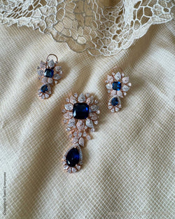 AJ-X31141 Diamante Pendant Set