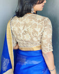 BL-S10505 Silver Gold Blouse