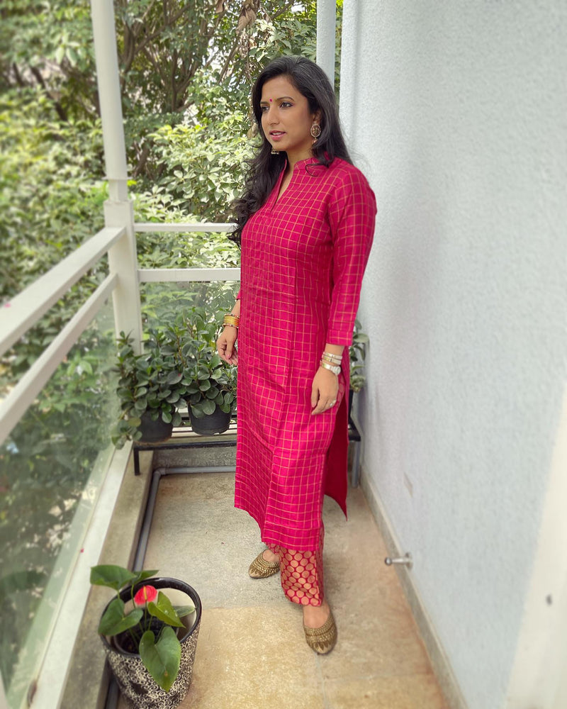 EE-W05056 Kalamkari Paithani Dupatta