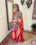 EE-W05058 Kalamkari Kanchi Dupatta