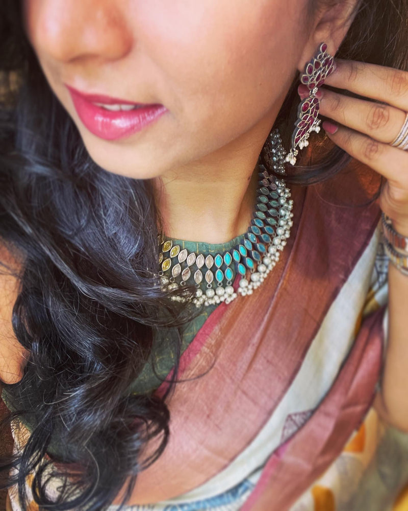 EE-W01408 Tussar Leaf Saree