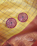 AG-WR9362 Ruby Gold Earring