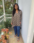 EE-W09242 Indigo Grey Co-ord Set
