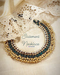 AS-W09016 Silver Gold Necklace