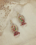 AS-W01045 Silver Gold Earring