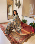 EE-W09373 Kalamkari Kanchi Silk