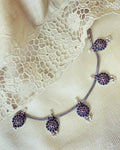 AS-W08987 Blue Silver Necklace