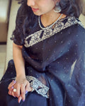 BL-R44528 Black Kanchi Blouse
