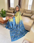 EE-W08420 Tussar Shaded Sari