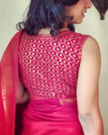 BL-W09593 Red designer Blouse