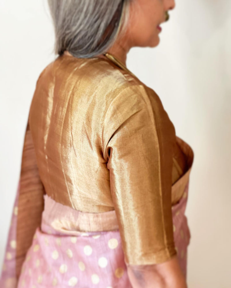 BL-S13104R Gold Tissue Fabric