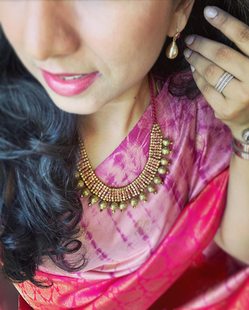 EE-W08626 Pink TieDye Kanchi