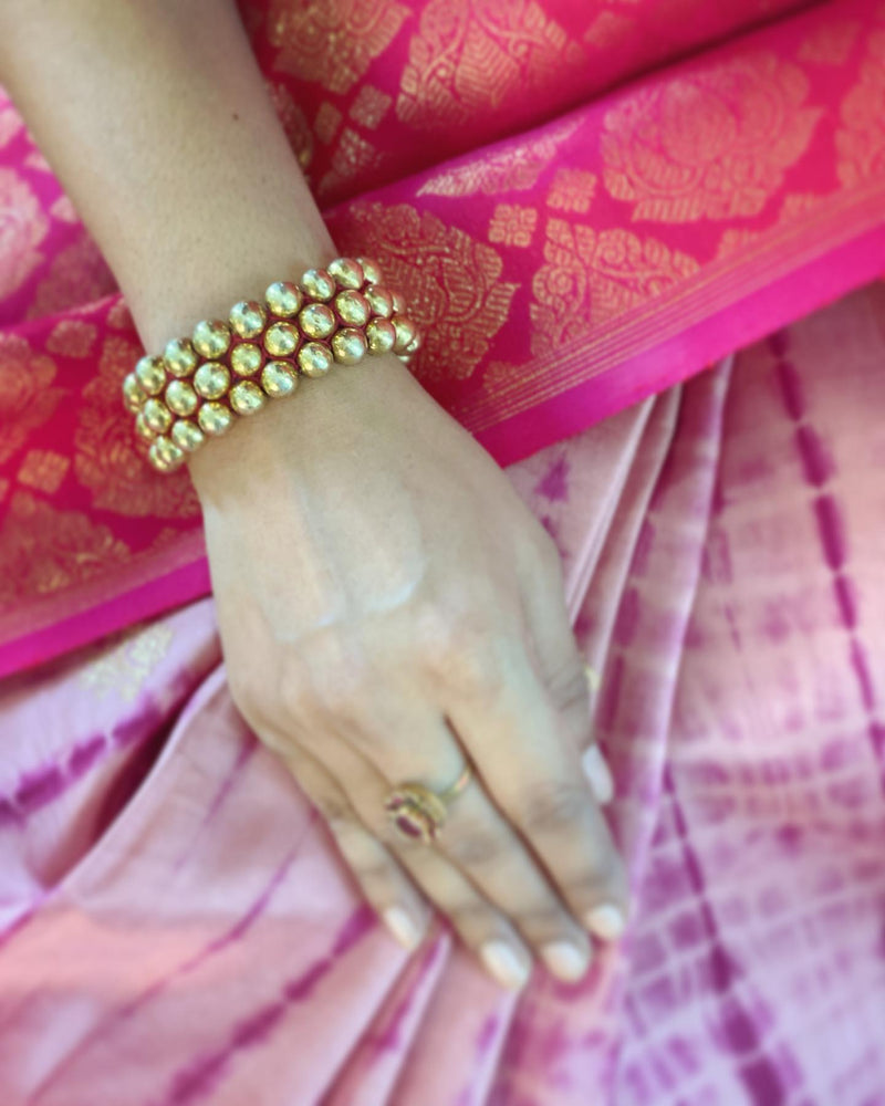 EE-W08626 Pink TieDye Kanchi