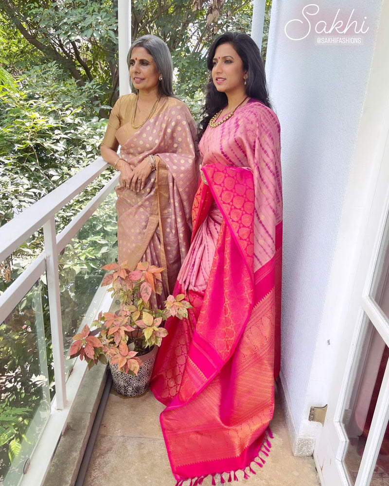 EE-W08626 Pink TieDye Kanchi