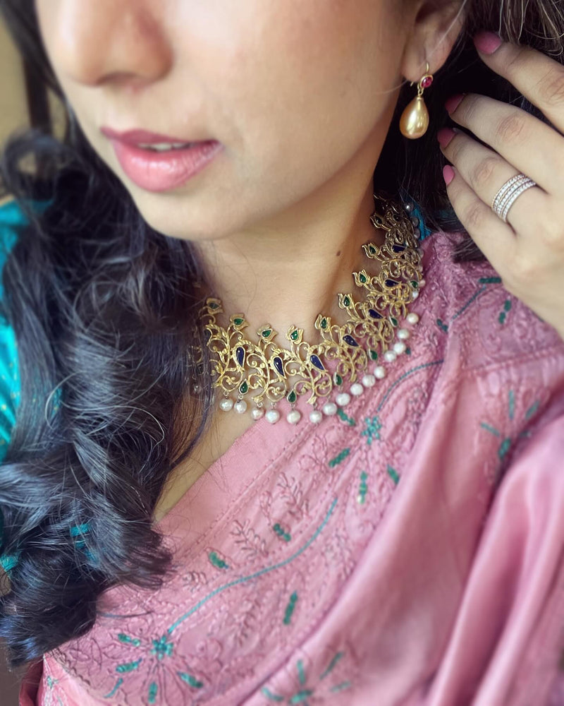 EE-W09747 Kanchi Chikankari Saree