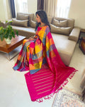 EE-W08356 Check Kanjeevaram Multi