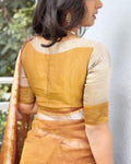 BL-W15771 Gold Silver Tissue Blouse