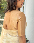 BL-V12361R Gold Mashru Blouse
