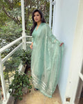 EE-W00890 Blue Tissue Salwar