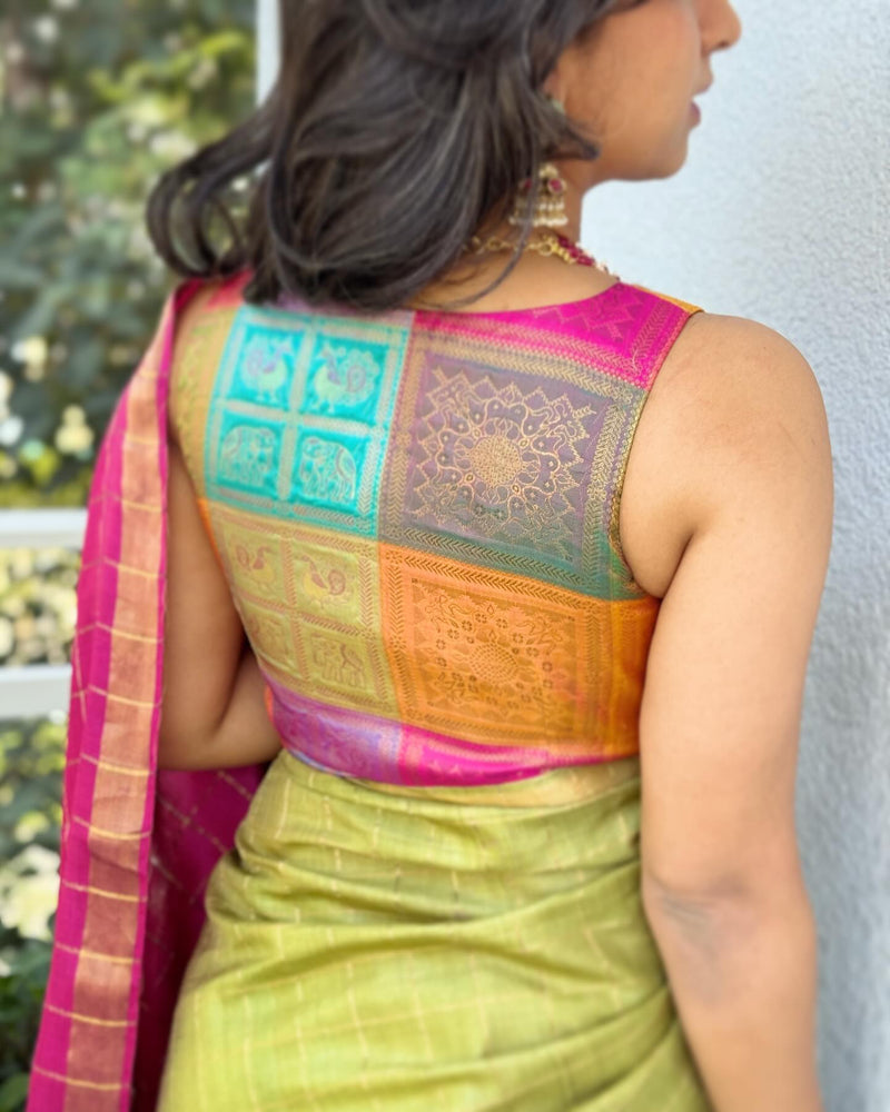 BL-R44329 Multi Kanchi RBlouse
