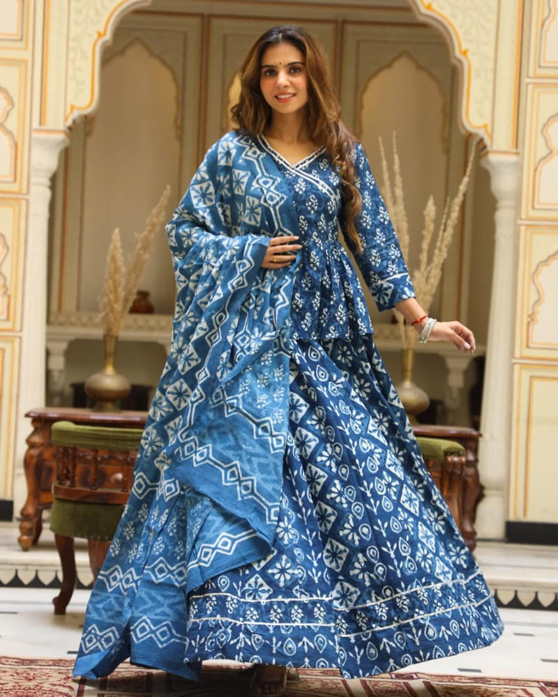 IT-WD273 Cotton Lehenga 3pc set