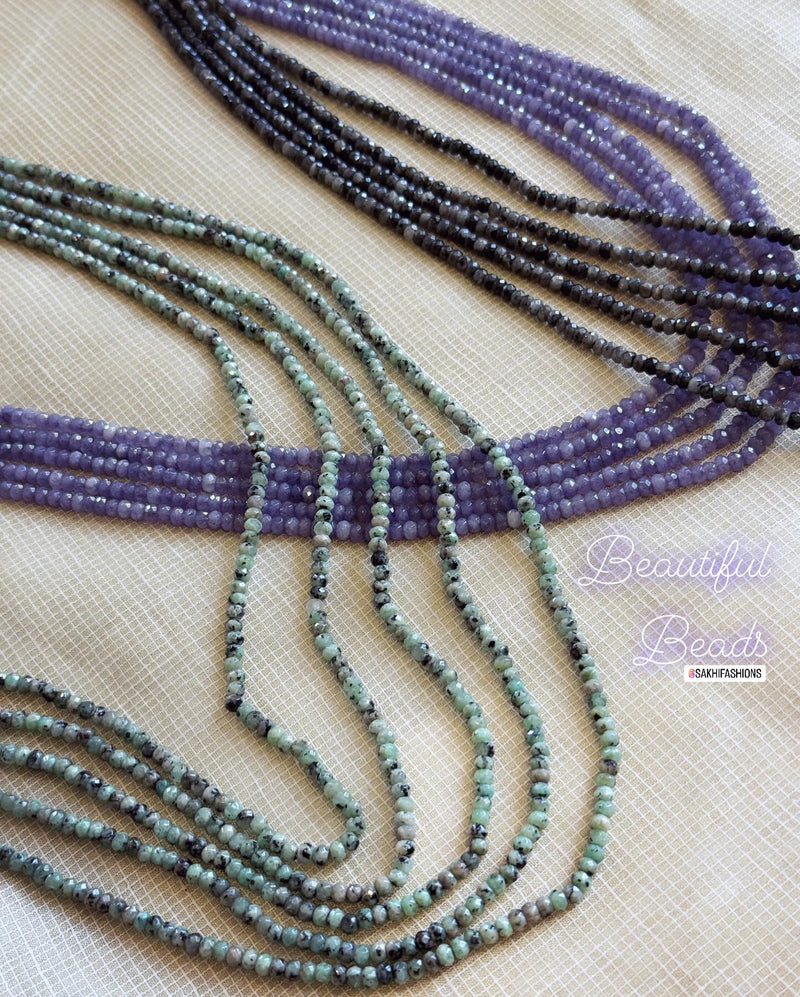 AJ-W14182 Black Shaded Mala