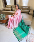 EE-W12186 Pink Mangalgiri Silk
