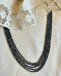 AJ-W14182 Black Shaded Mala