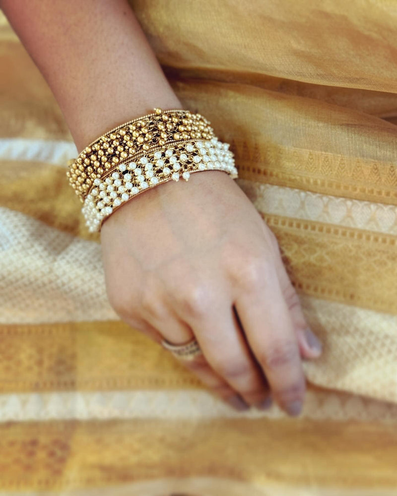 EE-W15606 Gold Tissue Saree