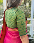 BL-W242101 Green Kanchi Blouse
