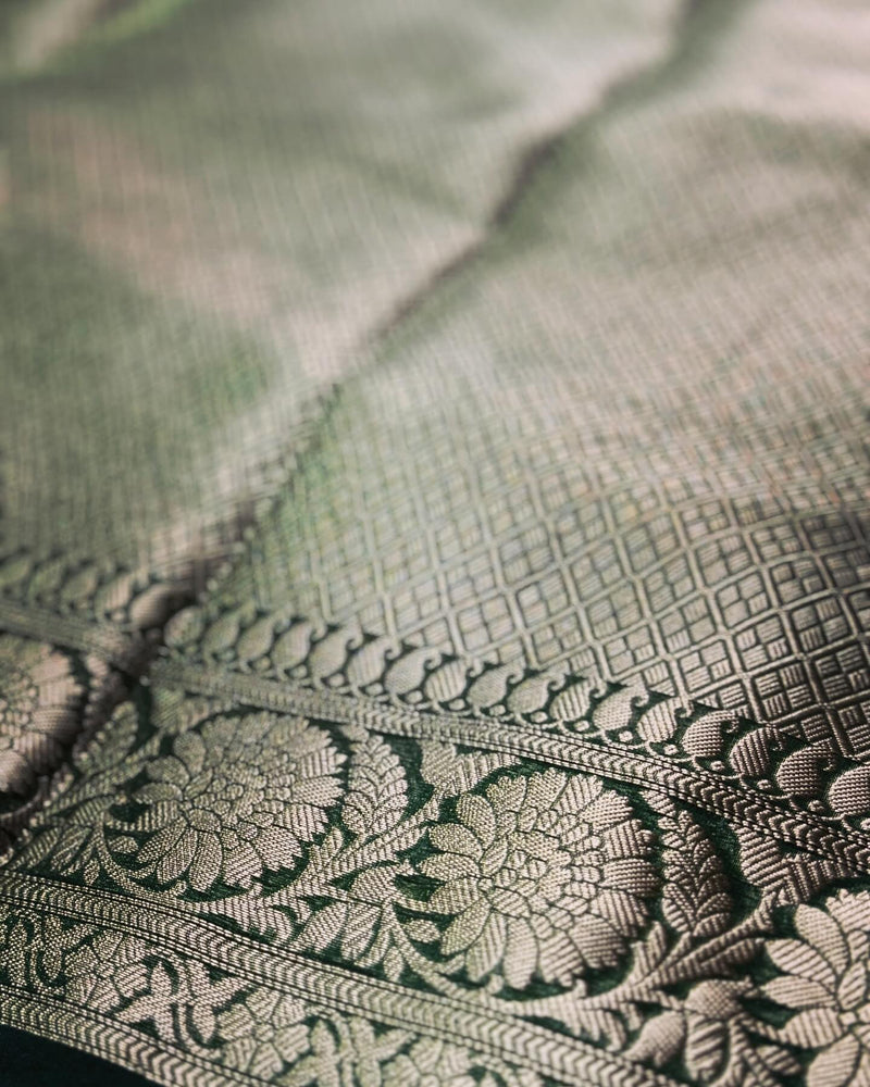 DP-W16305 Green Kora sari