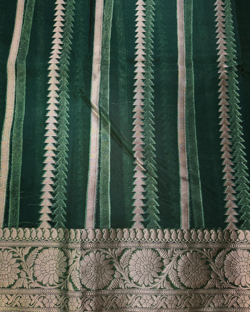 DP-W16305 Green Kora sari