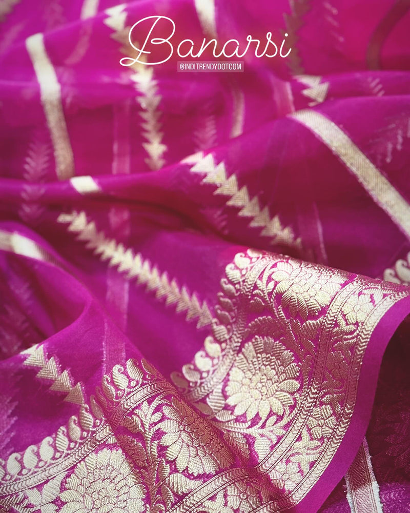 DP-W16304 Pink Kora sari